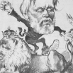 JUDr. Eduard Herbst, karikatura z dobového tisku (1881)