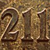 Původní mosazná tabulka s domovním číslem