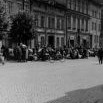 Němečtí obyvatelé připraveni do transportů 1945