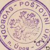 Poštovní úřední razítko z I. republiky