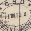 Razítko nákladní pokladny ČSD 1932