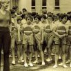 Spartakiáda 1975 cvičení žáků s létajícími talíři
