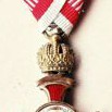 Zlatý záslužný kříž Františka Josefa I. s korunou