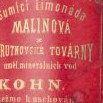 Detail viněty s českým textem - Moritz Kohn Trutnov
