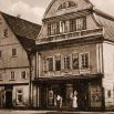 Válečná pohlednice používaná s přetiskem německého textu ještě po roce 1950