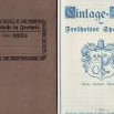 Desky a titulní stránka vkladní knížky svobodské městské spořitelny z roku 1944