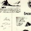 Amatérská fotomontážní pohlednice polární výpravy na Špicberky 1968