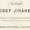 Josef Jiránek převzal po roce 1945 firmu Capolago včetně projekční kanceláře