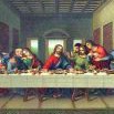 Leonardo da Vinci - Poslední večeře Páně - historická pohlednice
