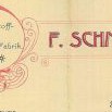 Hlavičkový papír firmy F. Schmidt