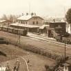 Svobodské nádraží od severu na historické pohlednici
