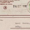 Český tiskopis prošlý poštou 28. října 1938