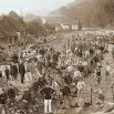 Likvidace následků povodně v roce 1897 – foto Émile Joffé Janské Lázně