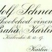 Hlavičkový papír Rudolfa Schneidera