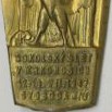 "Zlatý" odznak ze sokolského sletu ve Svobodě nad Úpou 1947