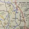 Ručně kreslená mapa oblasti od Stanislava Krause z roku 1948
