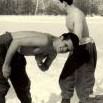 Krkonošští kohouti na sněhu – Tisá u Děčína 1962