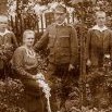 Anton Gall v rakousko – uherské vojenské uniformě s rodinou 