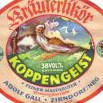 Etiketa likéru „Koppenheist“ výrobce Adolf Gall Zirndorf, Bavorsko 