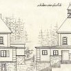 Plánek kaple od projekční kanceláře Fischer & Hollmann z roku 1930 