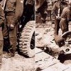 Obsluha děla – vlevo bezhlavý Matyska / Vpravo zcela vlevo s nábojnicí