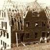 Do kříže řešená válcovitá konstrukce krovu na Hotelu Zátiší Janské Lázně 1930