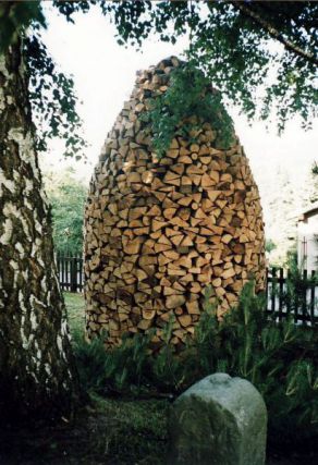 Ježek je tradiční ukládání dřeva na horách