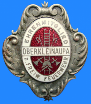 Odznak čestného člena hasičského spolku z Horní Malé Úpy