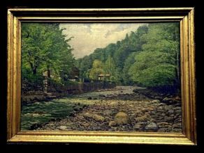 Friedrich Zocher: An der Aupa (nálezový stav)