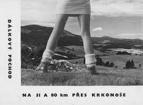 Stanislav Steiner - návrh propagačního letáku dálkového pochodu (před rokem 1970)