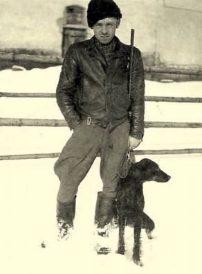 Ladislav Pekárek se psem Jiskrou (1952)