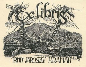 Exlibris RNDr. Jaroslav Kramář