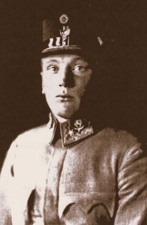 Otto Schrimpel v uniformě praporčíka horských myslivců