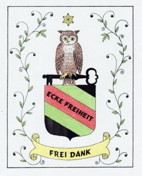 Znak svobodské stolní společnosti "Ecke Freiheit"