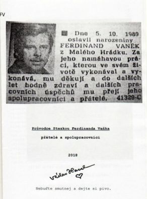 Průvodce Stezkou Ferdinanda Vaňka