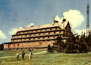 Sokolská bouda na Černé hoře - foto Zdeněk Menec začátek 60. let